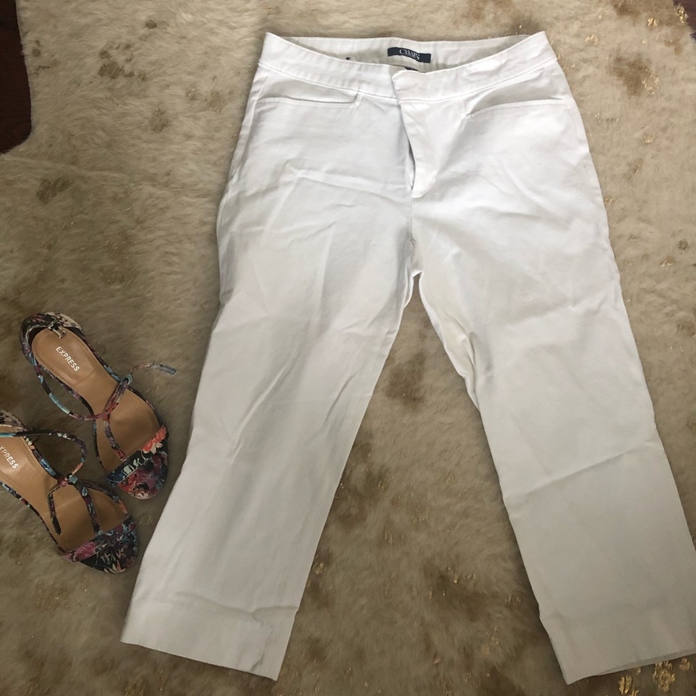 White Cropped Pants